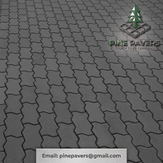 Floor Titles Grey Geometric